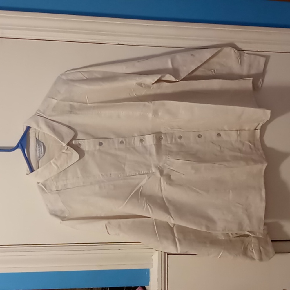 Double Two women's white blouse sz XL NWOT